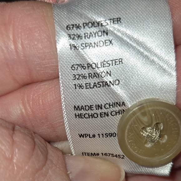 B54. New Weatherproof Pink Short Sleeve Button Down Shirt Ribbed Tie Front Small - Picture 4 of 5